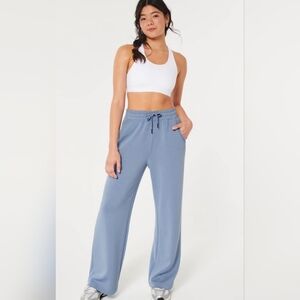 Gilly Hicks By "HOLLISTER" ACTIVE COOL DOWN WIDE-LEG PANTS- In Dusty Blue